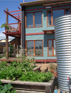 Maison bioclimatique, collecte des eaux de pluie