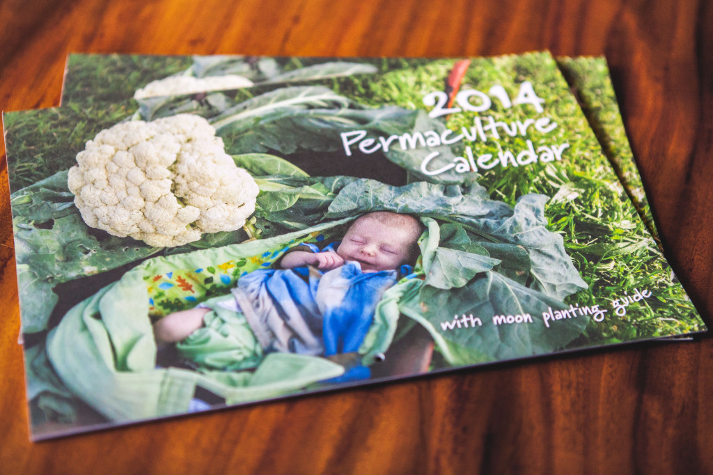 2014 Permaculture Calendars with moon planting guide