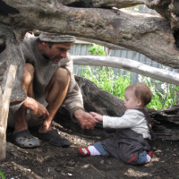 Embracing sustainability through changing times Driftwood playground for Dad and verti
