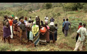 Part of a conflict transformation meeting at Chikukwa