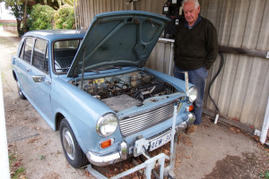 An electric car retrofit Neil Harris and his Morris 1100EV