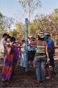 A 'power tower' blessing ceremony