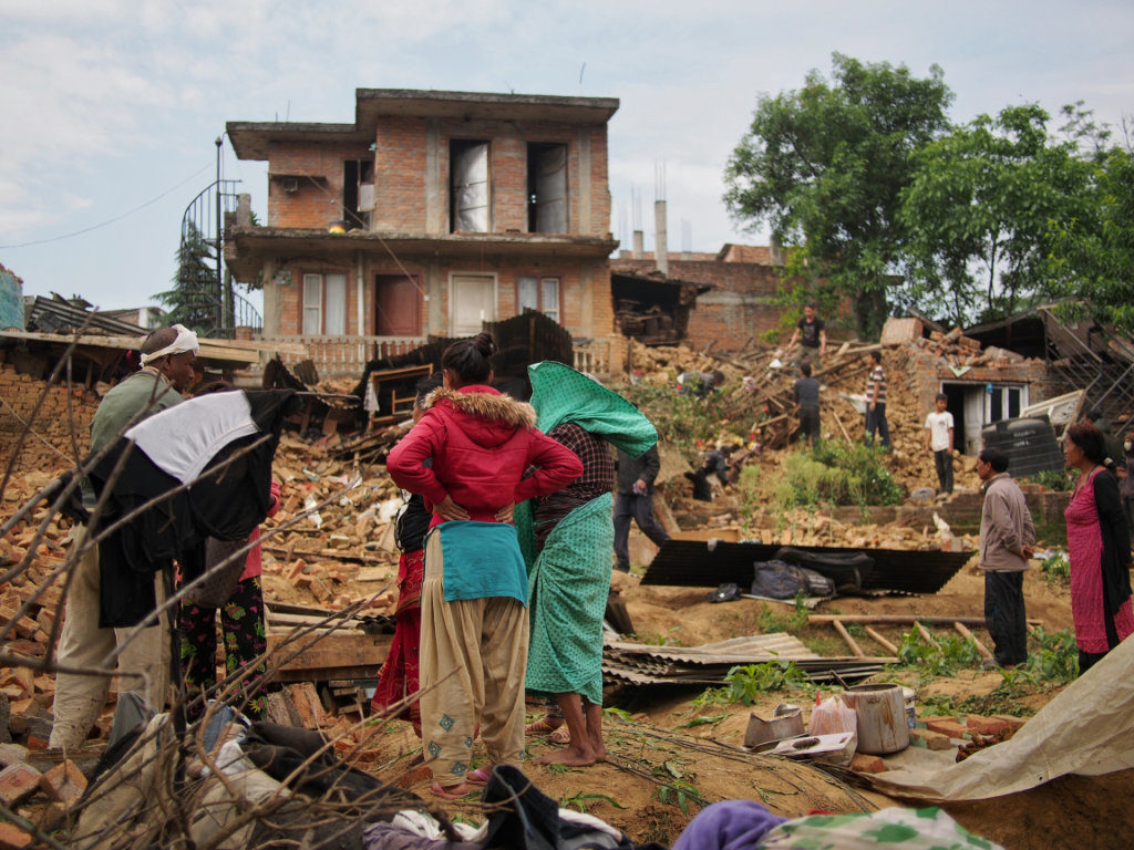 Devastation at Rani Patati village