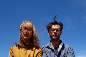 Finding pleasure in the free things in life Annie and Adam in a medittive bliss